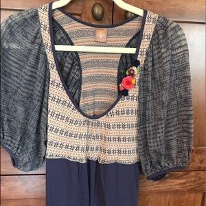Anthropologie Language Los Angeles top